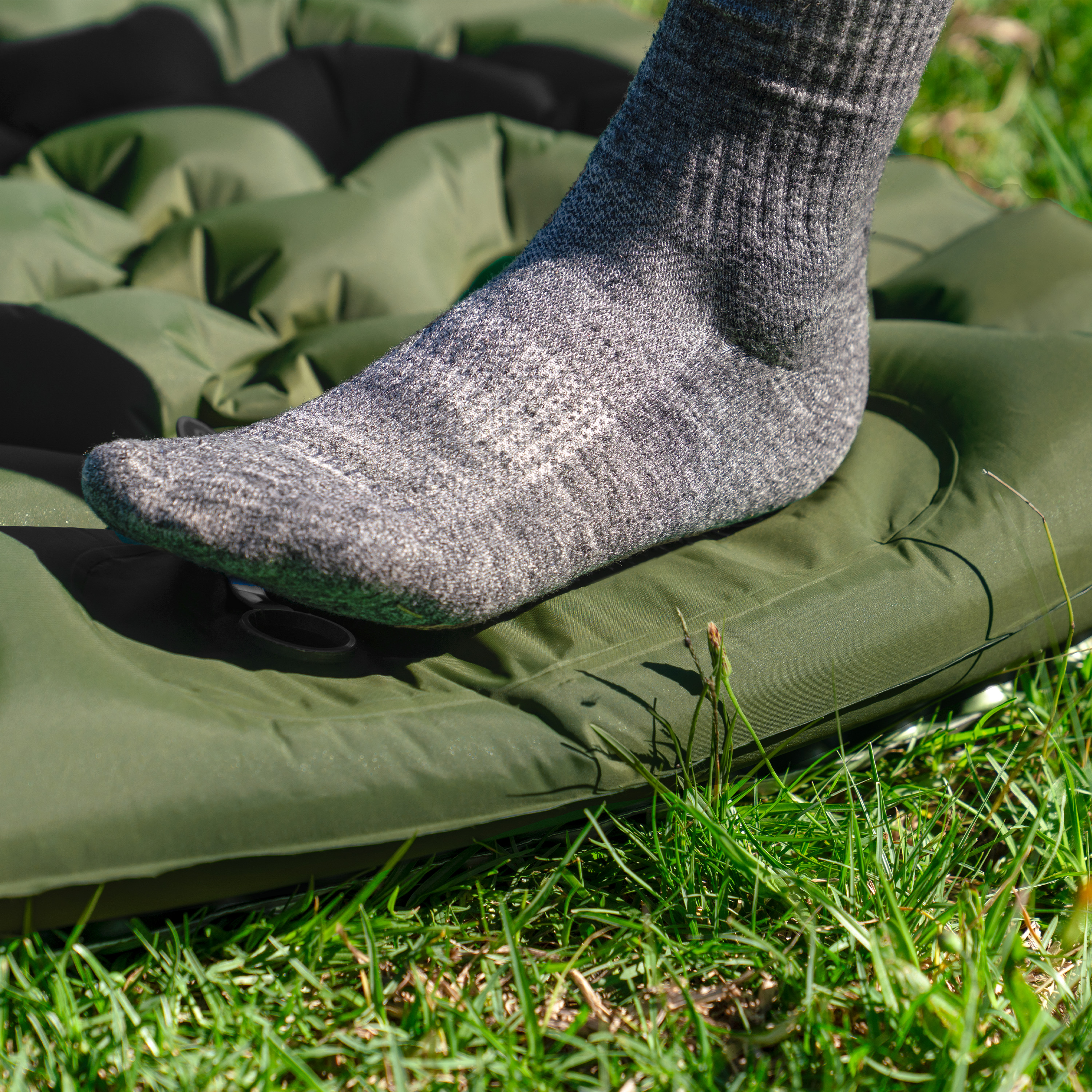 Naturehike nafukovacia karimatka FC01 s nožnou pumpou 680g - petrolejová